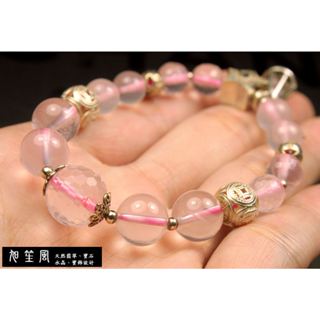 【旭笙風】天然星光粉水晶「創意設計手飾、手珠」