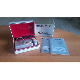 Rollei E110 底片相機大全套/最袖珍110底片相機/白色稀少版