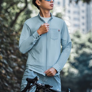 Santic森地客 男式休閒騎行服長袖 公路自行車通勤騎行上衣 M2C01145 合一