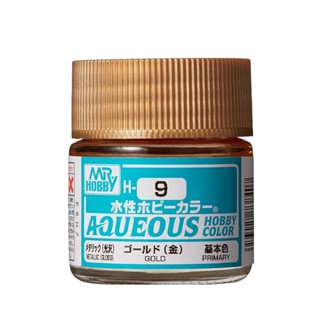Mr.HOBBY H9 新水性漆 模型漆 10ml 金色 GSI 郡氏