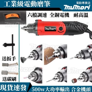 ✈️免運出貨✈️110V電動刻磨機 500W電磨機 打磨機 電磨機 電動雕刻機 雕刻筆 6mm 6檔調速 多功能玉石拋光