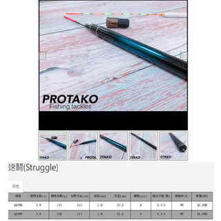 台灣上興 平價戰鬥竿/手竿 速鬪(Struggle)390/13尺