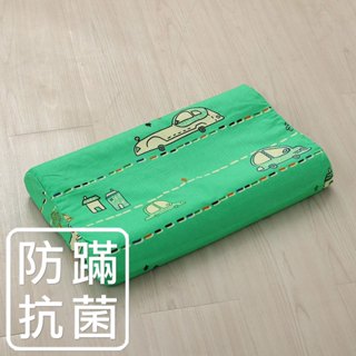 鴻宇 幼童乳膠枕 防蟎抗菌 時光旅程 美國棉授權品牌 2355B綠
