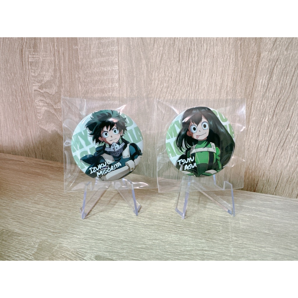 〖三喵谷倉〗【日本正版】我的英雄學院 肖像徽章 綠谷出久 蛙吹梅雨 徽章 綠谷 出久 蛙吹 梅雨