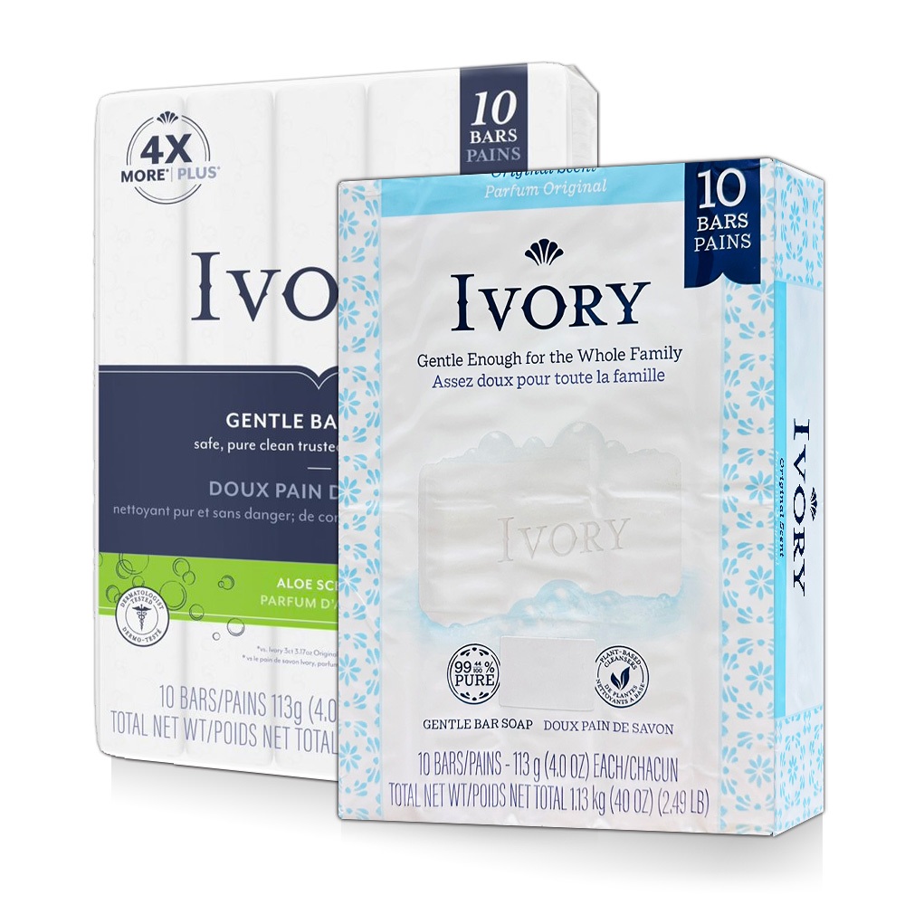 【Ivory】香皂113g×10入 清新 蘆薈 (新舊包裝隨機出貨)