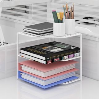 ✌轉角置物架✌ 書架 轉角置物架 簡易書桌牆角轉角櫃飄窗桌面三角形拐角書櫃收納架