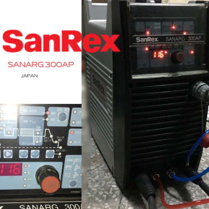 SANREX SANARG 300AP 二手日本三社220V/AC/DC交直流TIG氬焊機鋁焊機