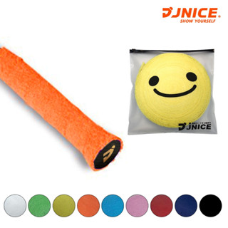 【JNICE久奈司】毛巾握把布 羽球拍 羽球握把皮 超值超省錢小資超長握把皮捲布款 可愛笑臉握把布
