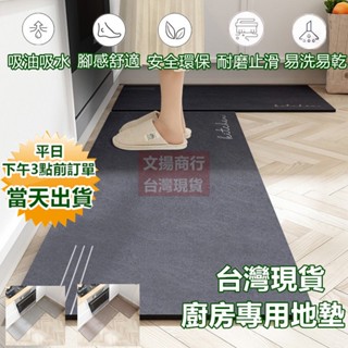 廚房防滑地墊 吸水吸油 【臺灣現貨 快速出貨+蝦皮電子發票】麂皮絨環保皮革 廚房防水墊 防滑墊 寶來小舖