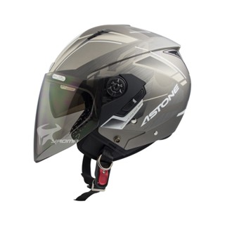 【ASTONE】安全帽 RST AQ9 消光黑銀卡其 霧面 內建墨片 內鏡 內襯可拆 半罩帽 3/4罩 205｜耀瑪騎士