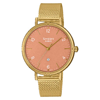 CASIO卡西歐 SHEEN系列 SHE-4562GM-4A 都市色彩指標錶 粉面 34mm