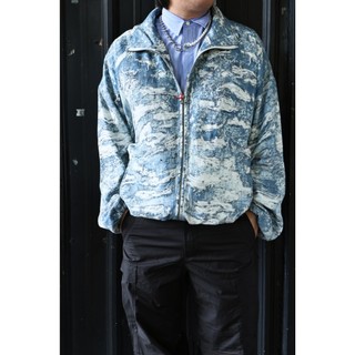 DIESEL 24SS J-ALSTON JACKET 滿版襤褸印刷 雙向拉鍊 衝鋒外套
