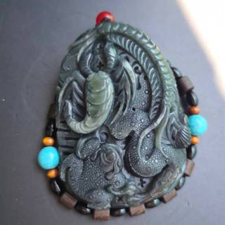 大師作品-和田玉把件-招財進寶-王卡大師