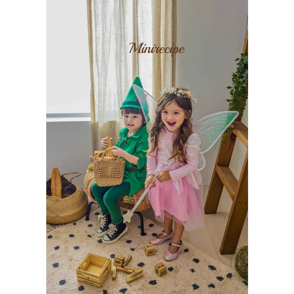 發票💕快速出貨【Snow White 小矮人衣著】🌈韓國童裝 萬聖節服裝小精靈彼得潘扮服🌈