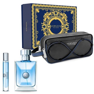 【超激敗】VERSACE 凡賽斯 經典 同名 男性淡香水 禮盒 淡香水100ML+淡香水10ML+手拿包