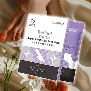 我的心機 足膜(1雙入) 拋光去皮亮澤 角鯊烷 馬油 薄荷沁涼 大馬士革玫瑰美白 A醇修護【小三美日】D040582x