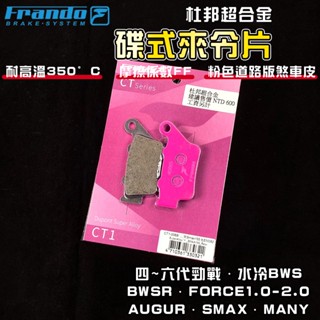 FRANDO｜ FORCE 來令片 煞車皮 來令 杜邦超合金 適用 四~六代戰 水冷BWS AUGUR VJR MANY