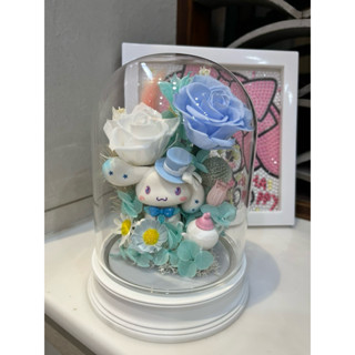 🌸蓶愛溱花🌸 「現貨」布丁狗 庫洛米 公仔 拍拍式 柱型感應燈 小夜燈 永生花 情人節禮 生日禮物 閨蜜禮物