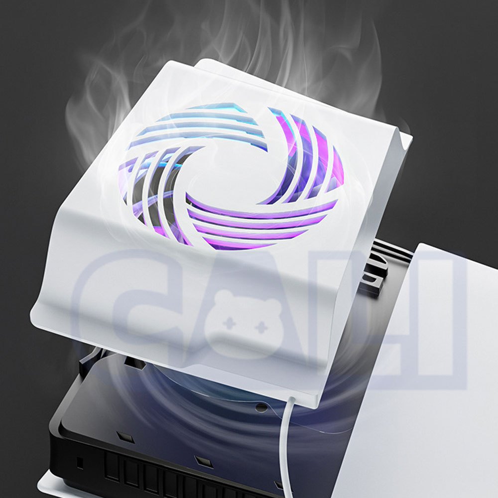 PS5 Slim Pro 專用 外殼 風扇 替換 散熱 rgb 電競 燈效 降溫