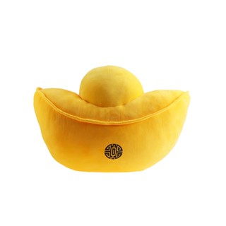 【風水好好玩】金元寶招財抱枕(靠枕 靠腰墊 腰靠墊 背墊 靠墊 辦公靠枕 開運)-因體積較大 ,此商品僅能宅配
