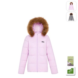 【FILA】女性 GOLF 高爾夫 超潑水 羽絨外套-粉紫 5JKX-6140-PK