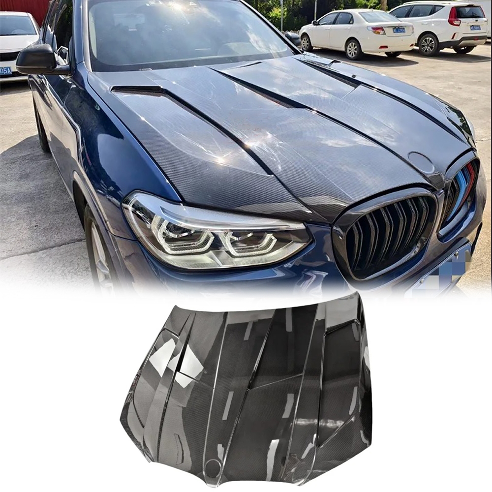 適用於 寶馬BMW X4M F98 X3M F97 X3 G01 X4 G02 升級 LD樣式 乾式碳纖維 引擎蓋 機蓋