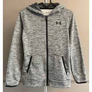 【Julia Shop 二手男童區】Under Armour男童灰色保暖內刷毛外套／YMD 10-12歲 135-150