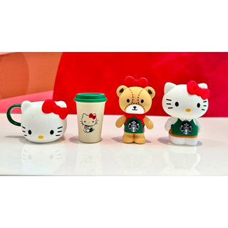 星巴克 Hello Kitty 杯緣子盲盒❤️ kitty和kitty杯子