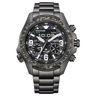日本星辰Citizen PROMASTER 35週年限定 光動能液晶顯示迷彩腕錶 JV1008-63E