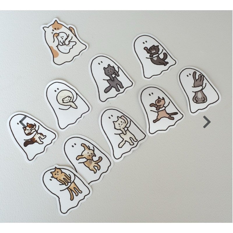 韓國文創 Percentage 鬼魂貼紙 幽靈貼紙 貼紙 防水貼紙 小精靈貼紙 衝浪鬼魂貼紙 貼紙包