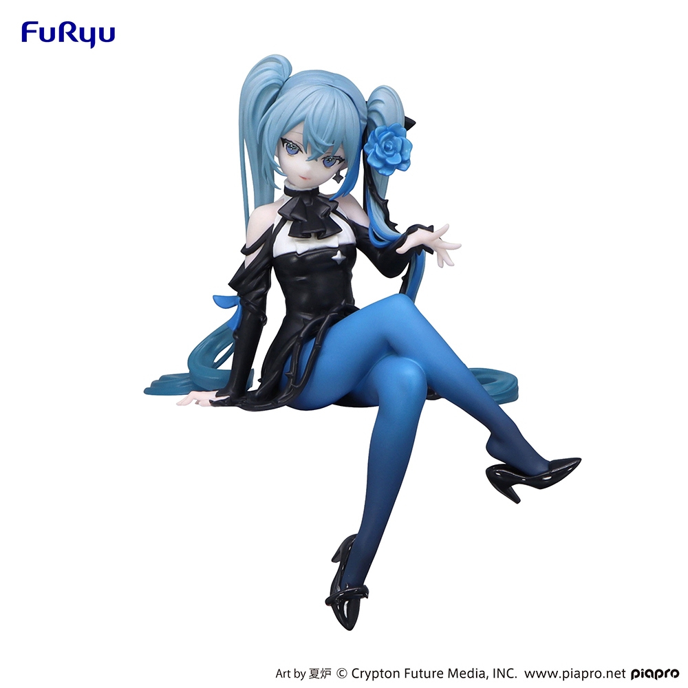 FuRyu 景品 初音未來 藍色玫瑰泡麵蓋公仔 FR07643