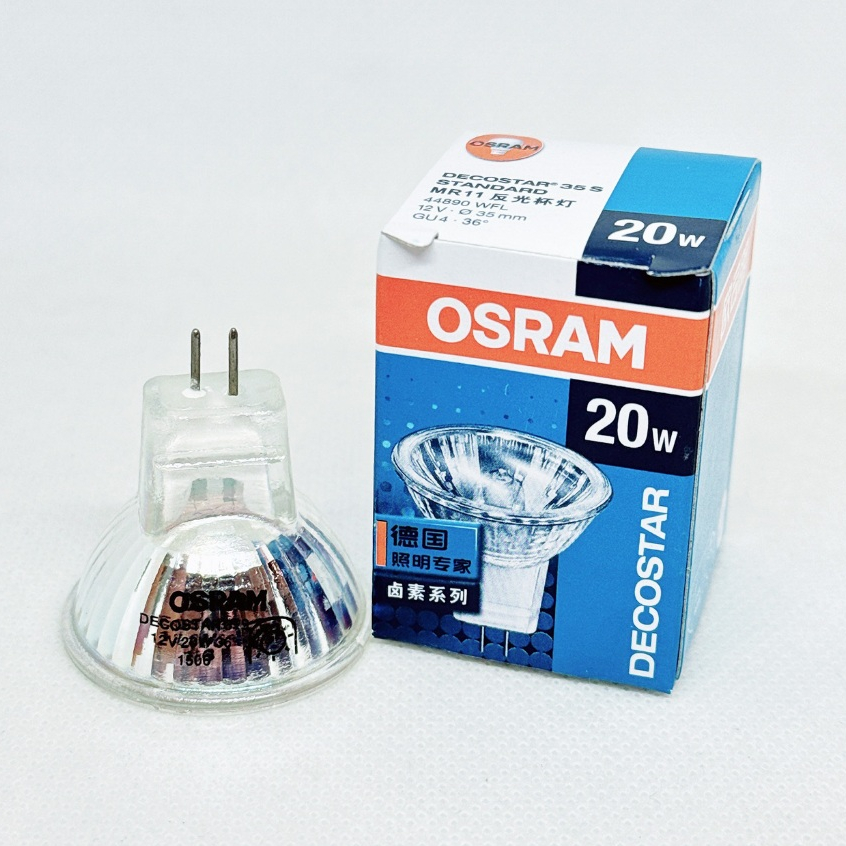 OSRAM 歐司朗 44890 WFL DECOSTAR 35  MR11 鹵鎢杯燈 12V 20W 36D 附玻璃罩型
