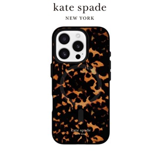 【kate spade】iPhone 16系列 Magsafe 精品磁吸防摔殼 華麗玳瑁 手機殼