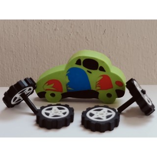~學生文具汽車造型橡皮擦可拆卸少屑~