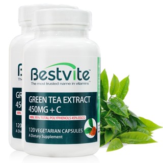 買一送一【美國BestVite】必賜力綠茶萃取+維生素C膠囊(120顆/瓶) 單入/2入/4入