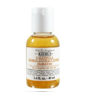 KIEHL'S 契爾氏 金盞花植物精華化妝水 /40ml 金盞花精萃修護水凝凍膜 14ml