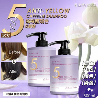 香兒店 現貨 청소켄 女王家 5次方咖啡因矯色洗髮精 500ml(瓶)