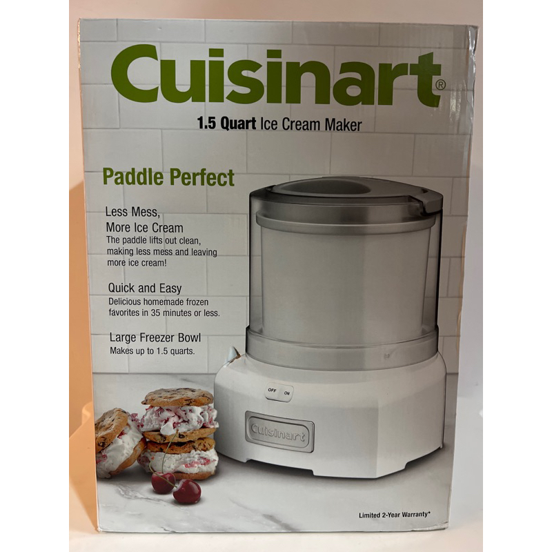 Cuisinart美膳雅｜全新頂級半自動冰淇淋機1.5L