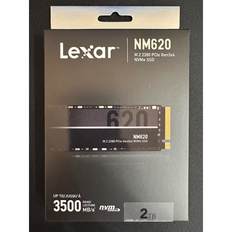 Lexar 雷克沙 NM620 M.2 2280 PCle Gen3x4 NVMe 2TB 固態硬碟