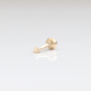 14K Gold Triangle Piercing 金三角耳環 ( 單個) k 金耳環