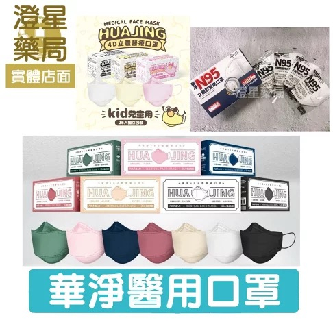 ⭐ 華淨 4D 立體口罩 立體型醫療口罩 ( 成人醫療防護口罩 獨立包裝 KF94 4D兒童口罩 )