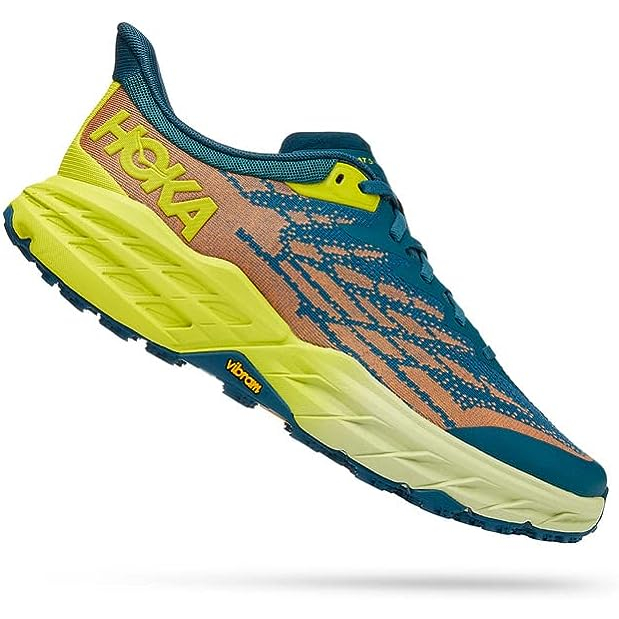 #代購 HOKA ONE ONE 男 Speedgoat 5 Wide越野鞋 珊瑚藍/月見草黃HO1123159BCEP