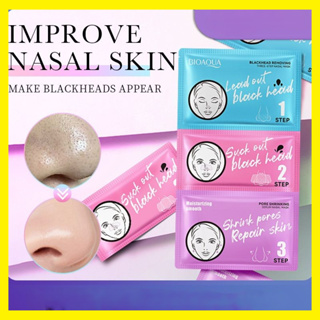 BIOAQUA 3 Step Blackhead Removal Masker Wajah Komedo KBT172