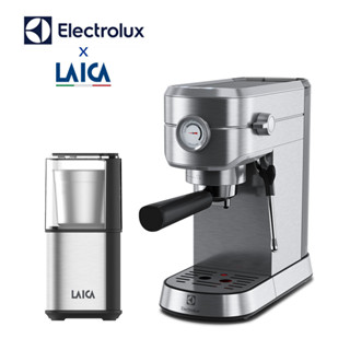 Electrolux 伊萊克斯 半自動義式咖啡機 & LAICA 萊卡 磨豆機 E5EC1-31ST HI8110I