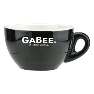 【GABEE.】20號蛋形大卡布杯盤組/HG0854BK-1(180cc/黑)|Tiamo品牌旗艦館