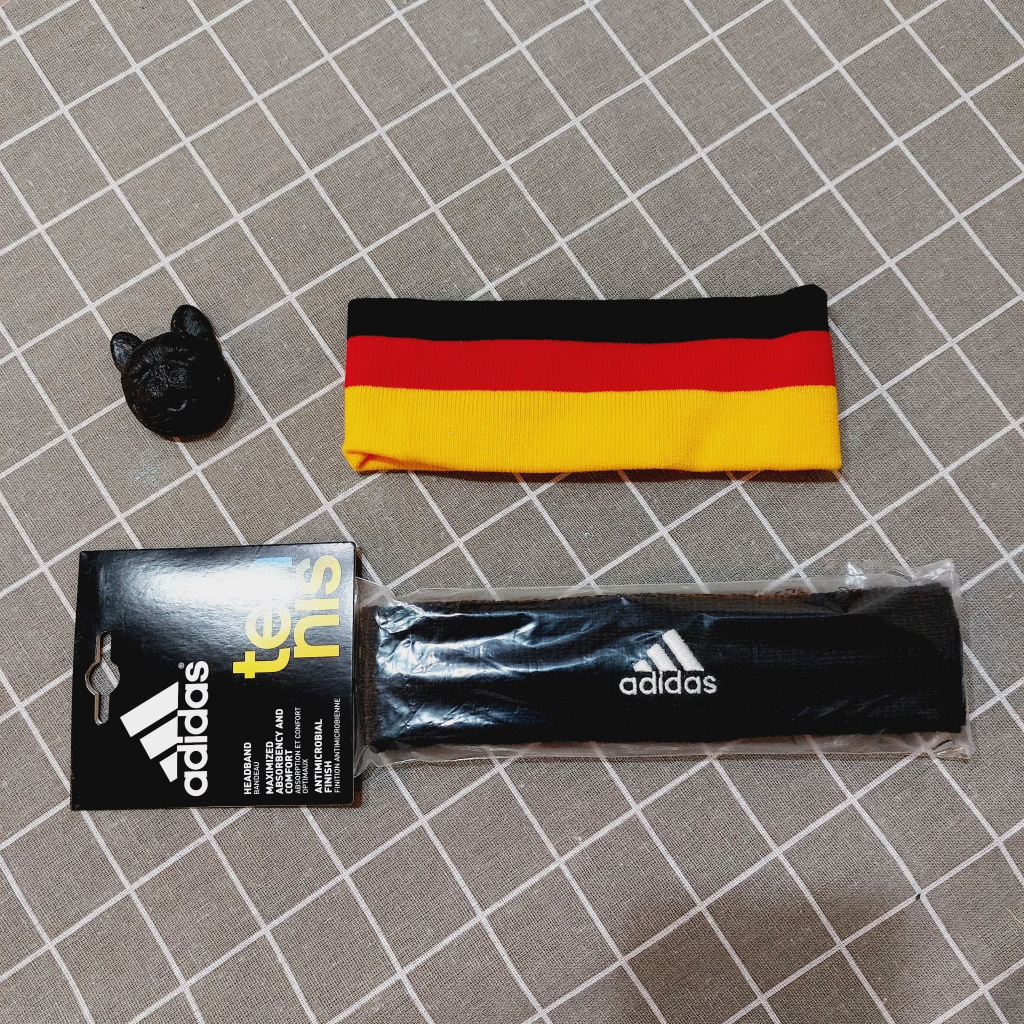 ADIDAS愛迪達 全新 運動頭帶 / 德國國旗造型頭帶