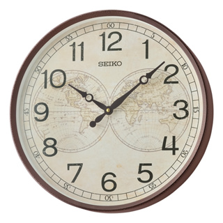 順豐時計【SEIKO】日本 精工 SEIKO 復古航海地圖古典 時鐘 掛鐘 QXA803 QXA803B 直徑42cm