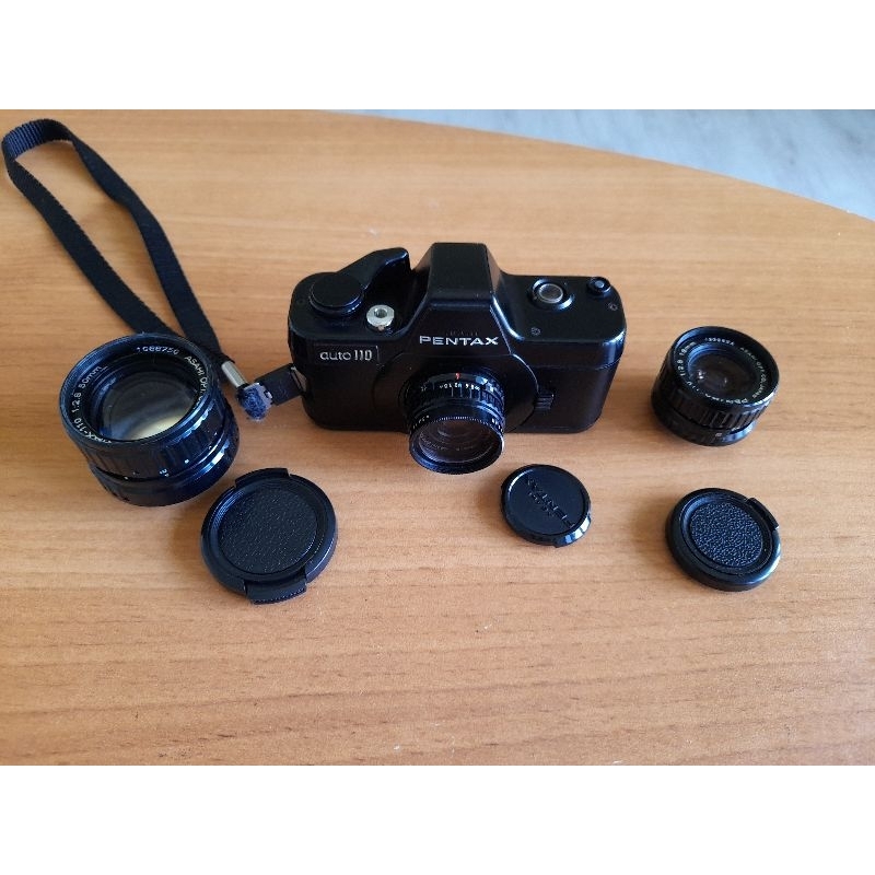 pentax Auto 110 單鏡反光相機/一機三鏡連閃光燈/110底片袖珍相機