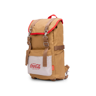【RITE 可口可樂】聯名 - TT10潛軍袋包 - 卡其色｜可裝下A4、iPad mini｜兩用背帶 休閒後背