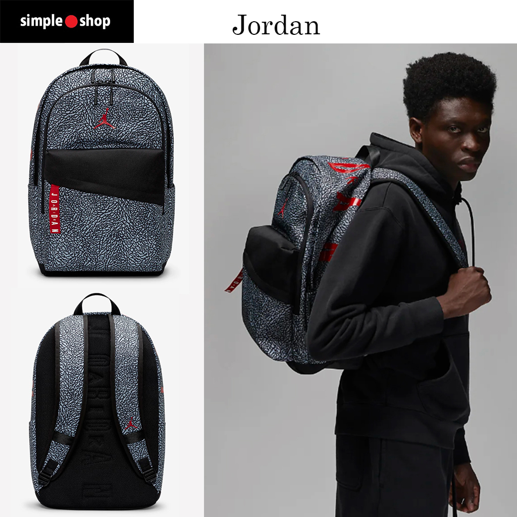 【Simple Shop】NIKE JORDAN 運動背包 15吋筆電包 後背包 書包 喬丹 經典 爆裂紋 籃球背包